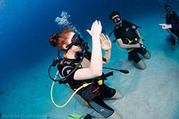 instructor with students OW course
