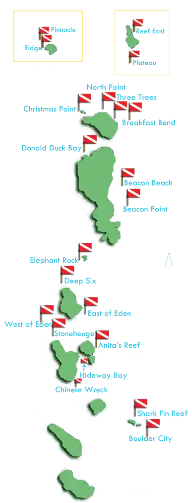 similan dive map