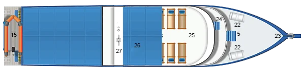 sun deck Dolphin Queen