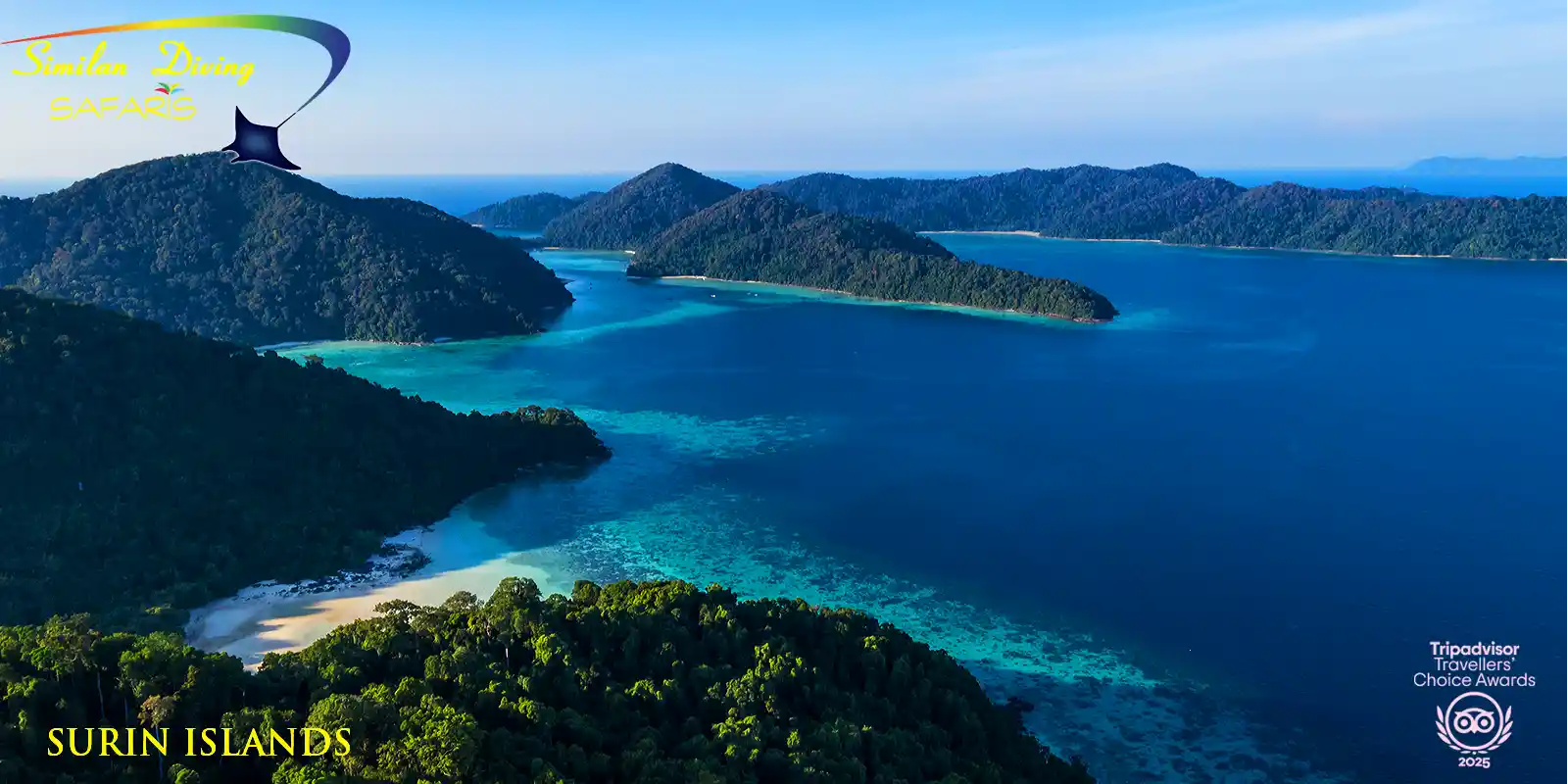 the Surin Islands aerial view