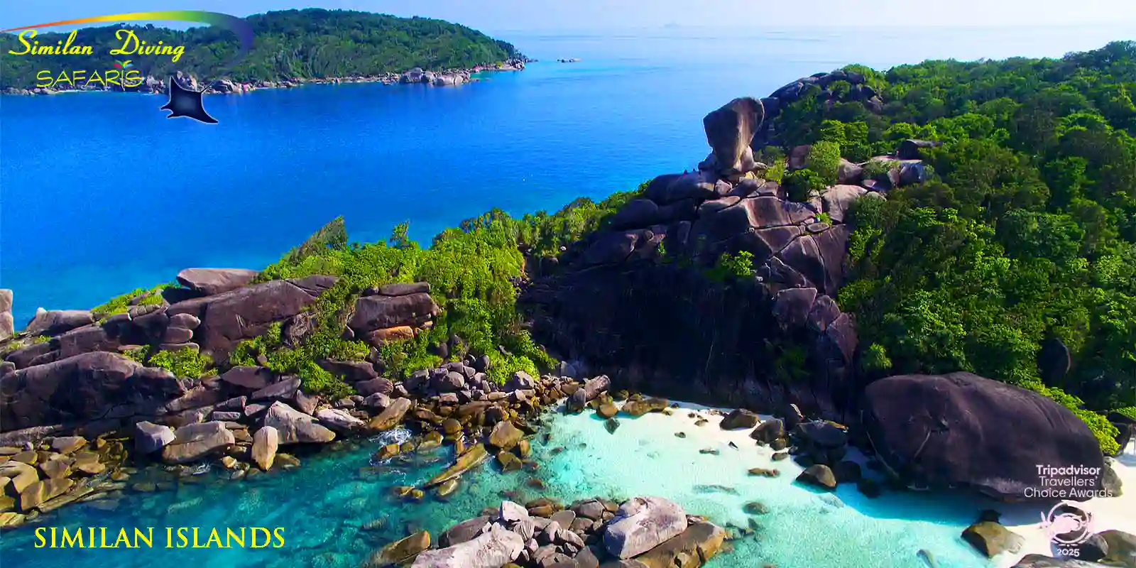 the Similan Islands aerial view